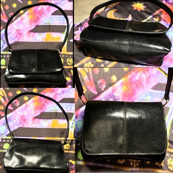 Small Black Hand Bag By Liz Claiborne - Picture 5 of 5